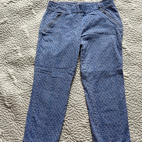 Anthropologie Cartonnier Seashell Scallop Print Pants Size 6 - Picture 6 of 6